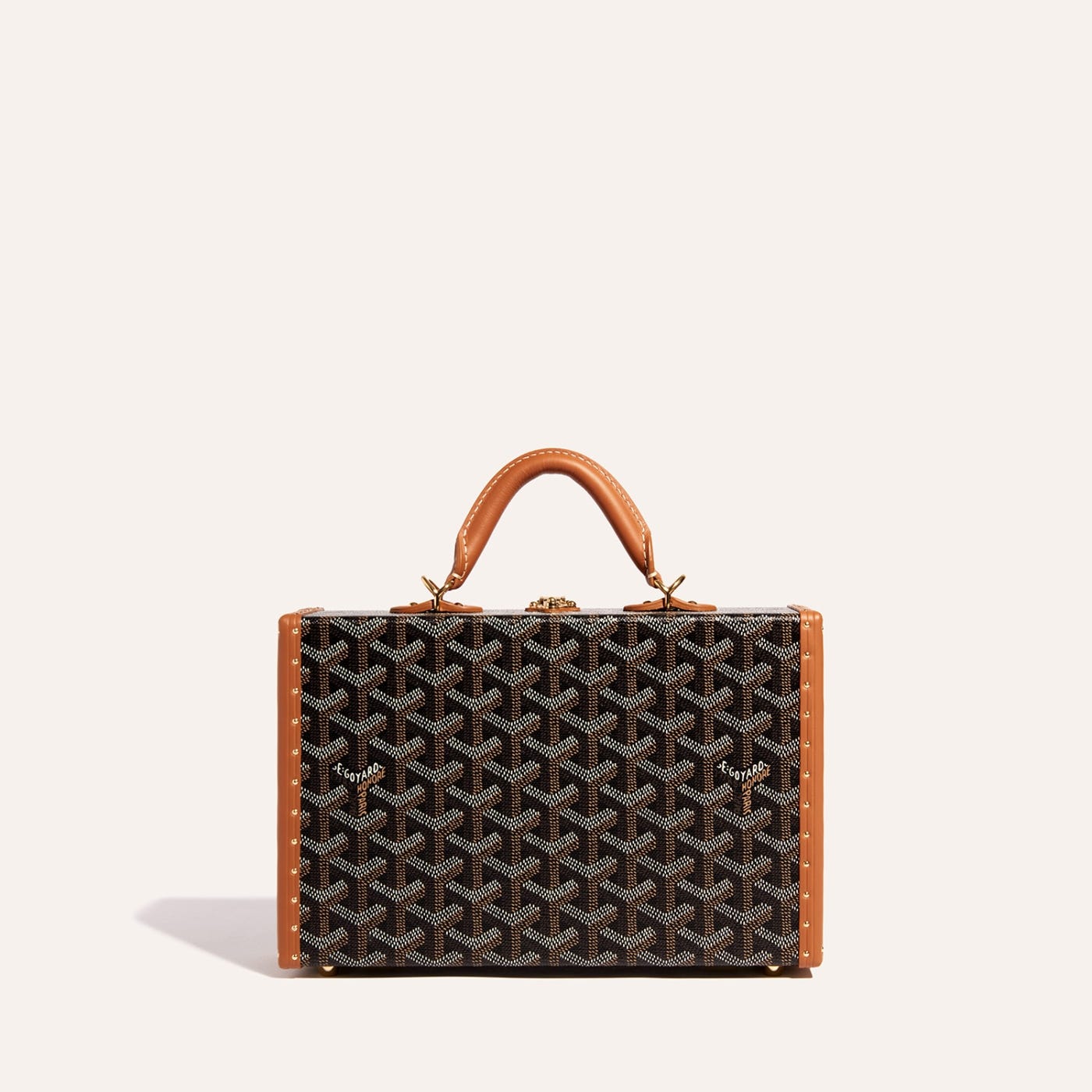 Goyard Grand Hôtel Trunk Bag Black & Tan - Image 2
